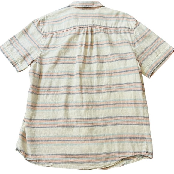 Marine Layer Women’s White, Pink & Blue Striped Button Down Shirt Size M/L - Picture 2 of 8